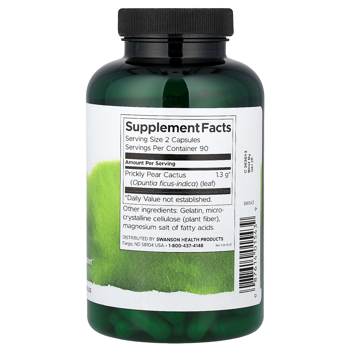 Supplement facts panel