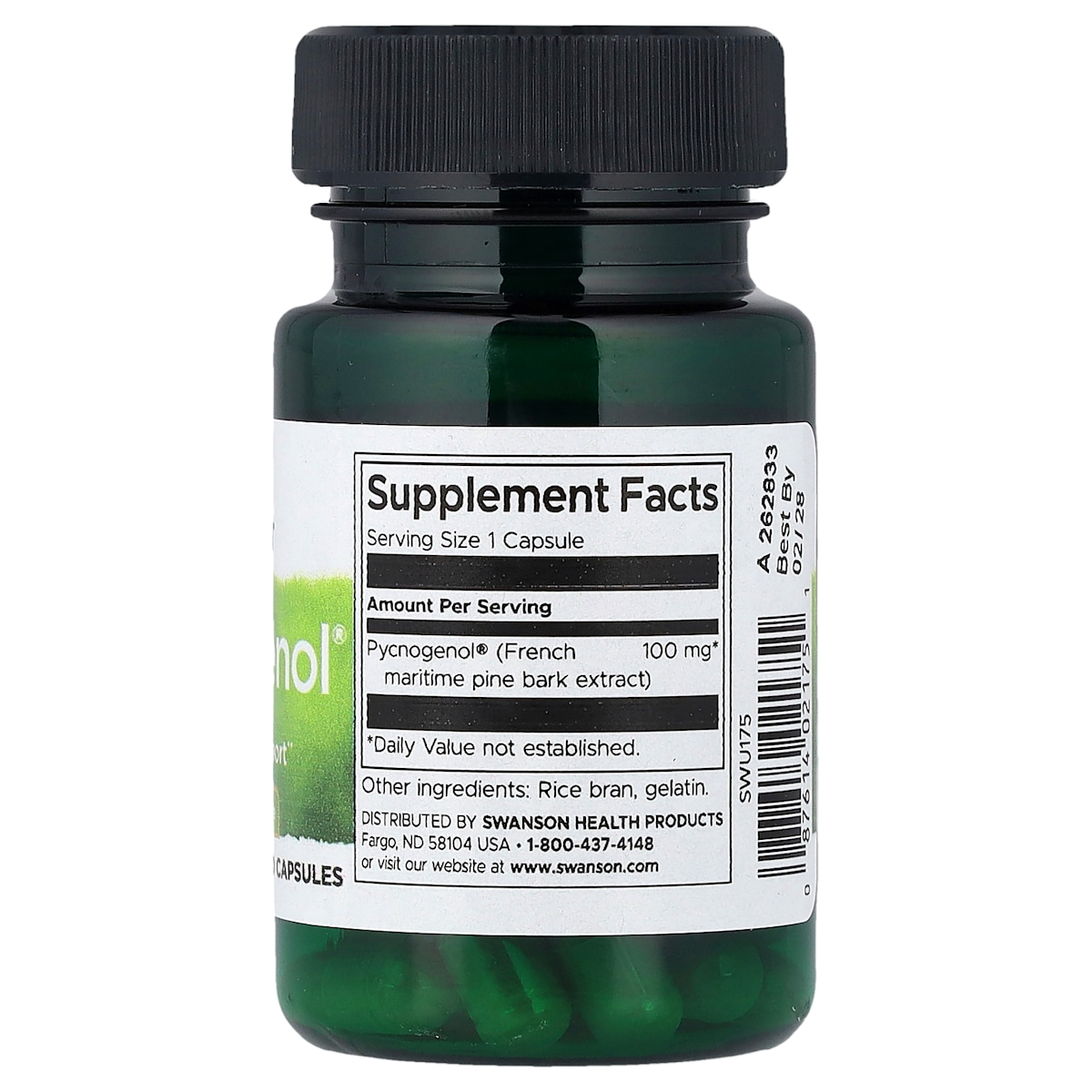 Supplement facts panel