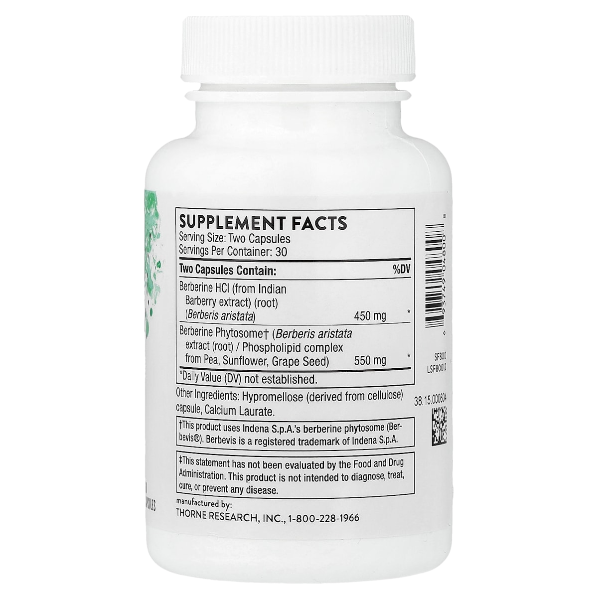 Supplement facts panel