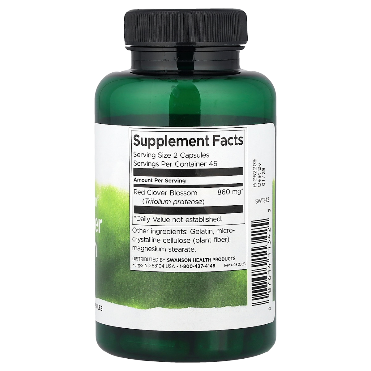 Supplement facts panel