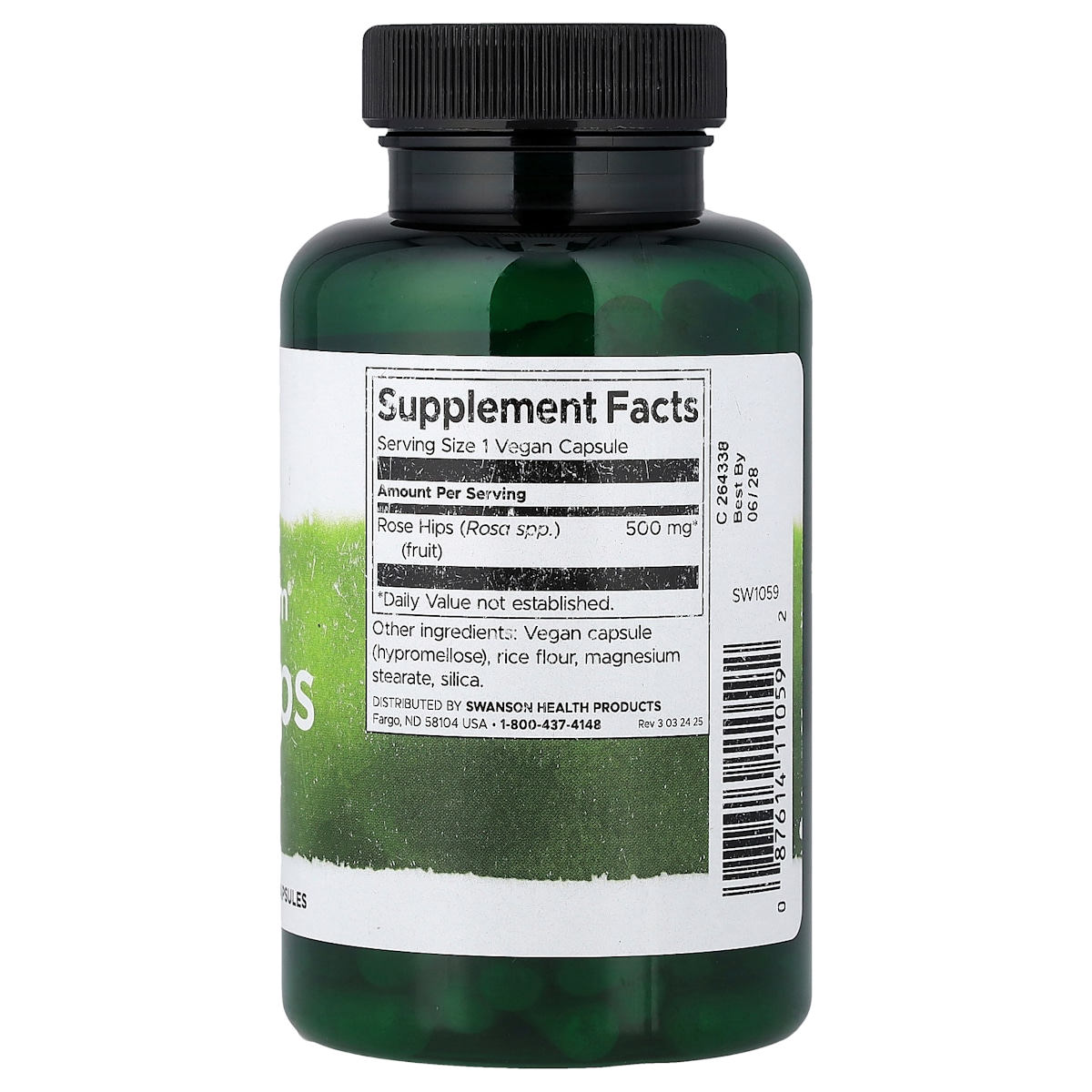 Supplement facts panel