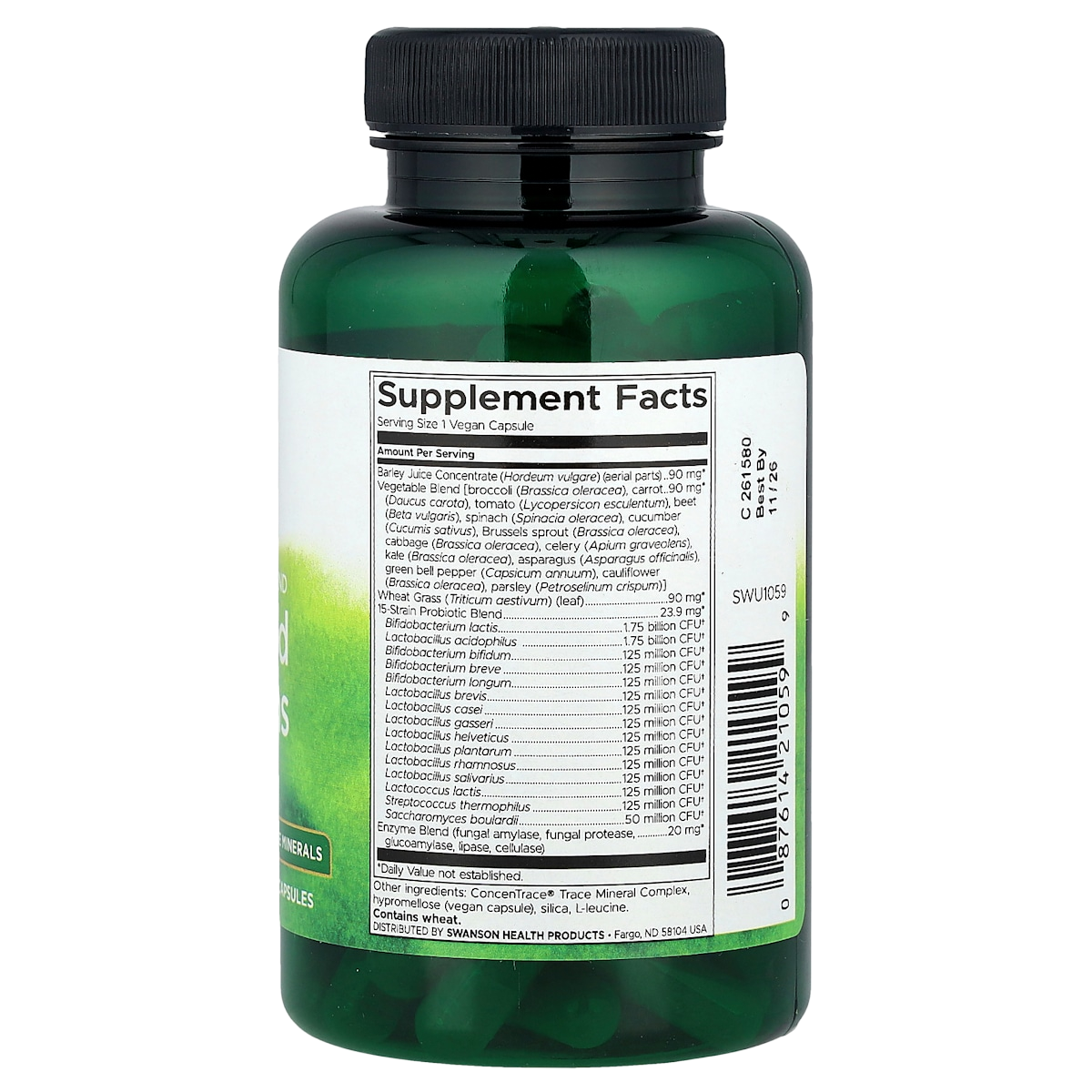 Supplement facts panel
