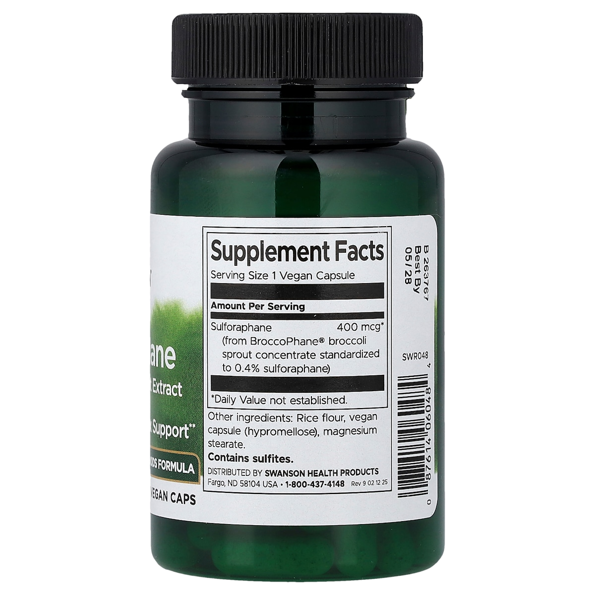 Supplement facts panel