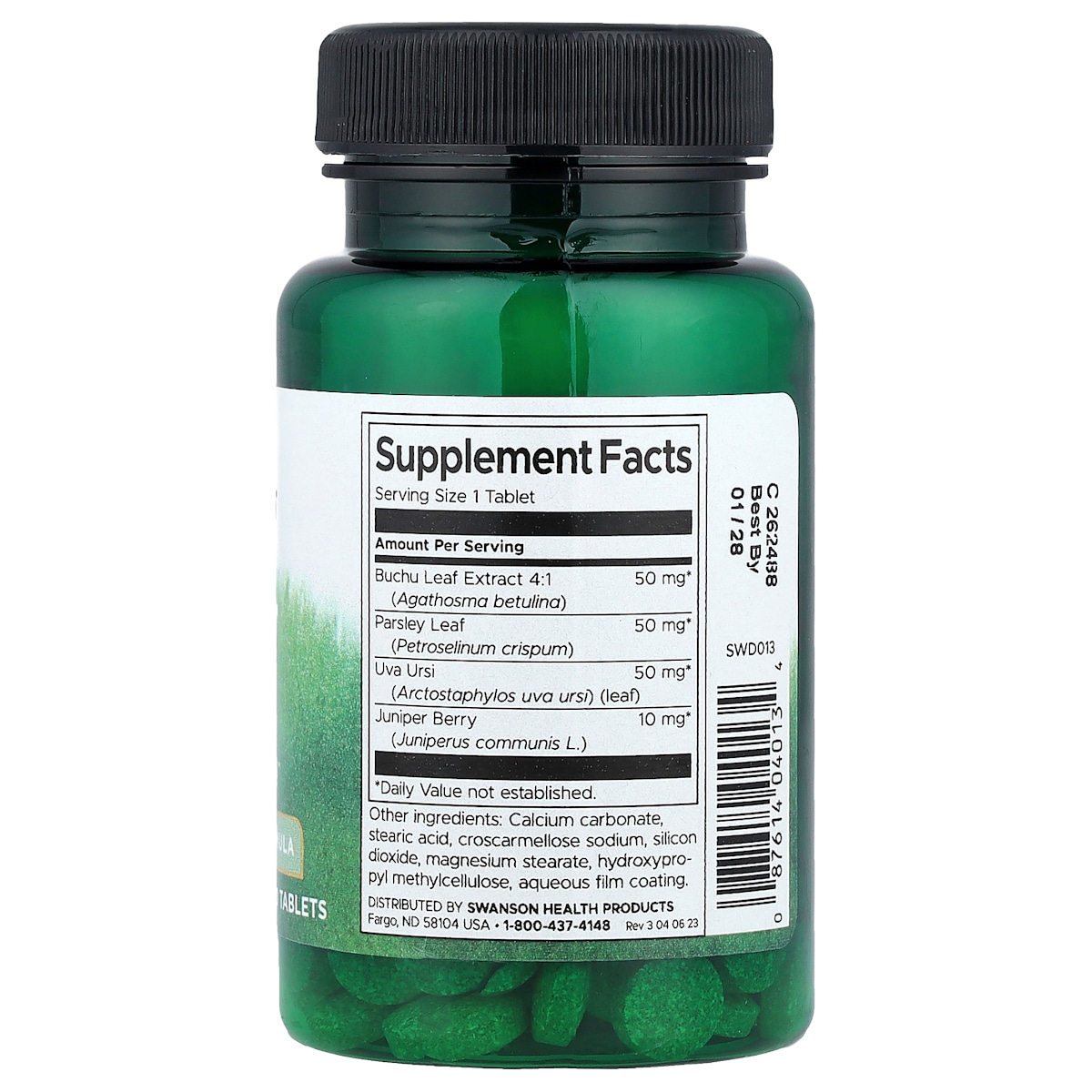 Supplement facts panel