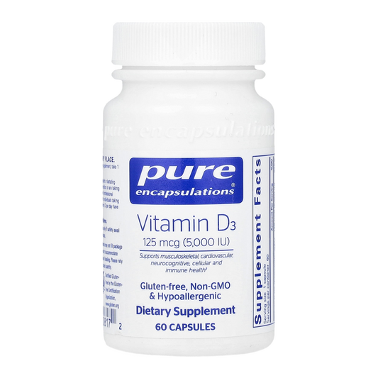 Pure Encapsulations Vitamin D – 5,000IU, 60 Capsules