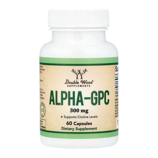Double Wood Supplements Alpha GPC – 300mg, 60 Capsules