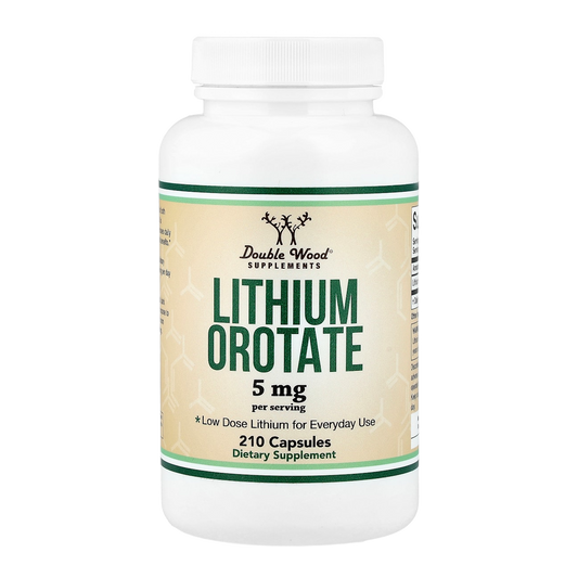 Double Wood Supplements Lithium Orotate – 5mg, 210 Capsules