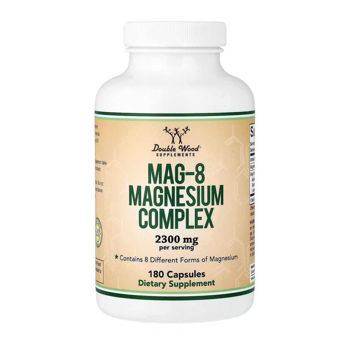 Double Wood Supplements Magnesium Complex – 2300mg, 180 Capsules