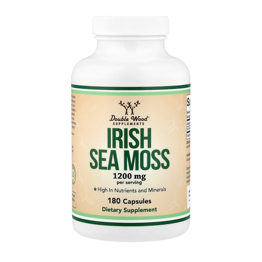 Double Wood Supplements Irish Sea Moss – 1200mg, 180 Capsules