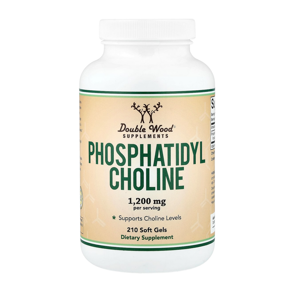 Double Wood Supplements Phosphatidyl Choline – 210 Capsules