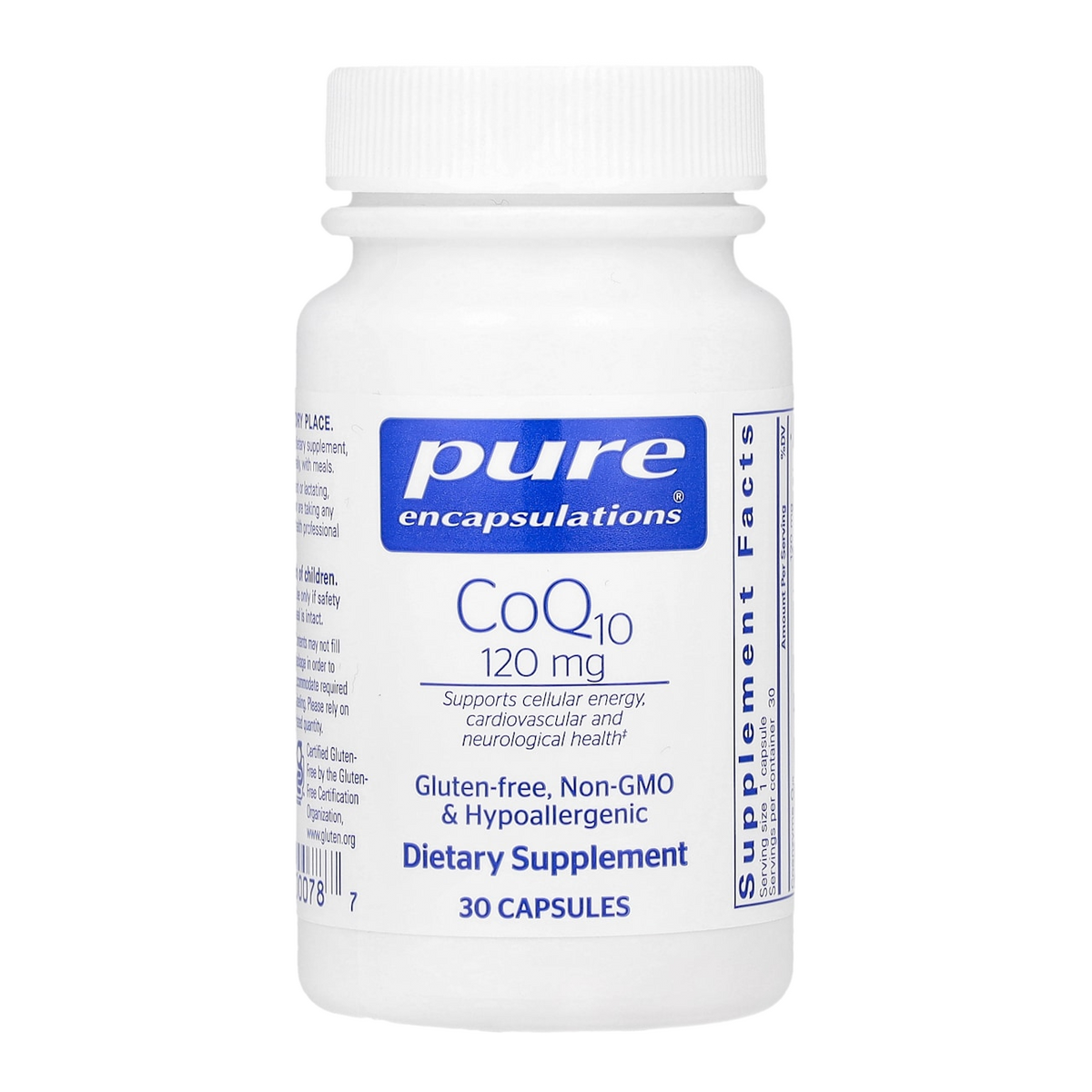 Pure Encapsulations CoQ10 – 120mg, 30 Capsules