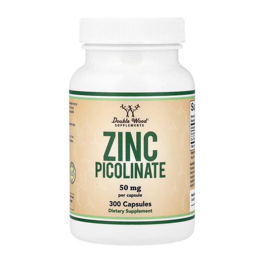 Double Wood Supplements Zinc Picolinate – 50mg, 300 Capsules