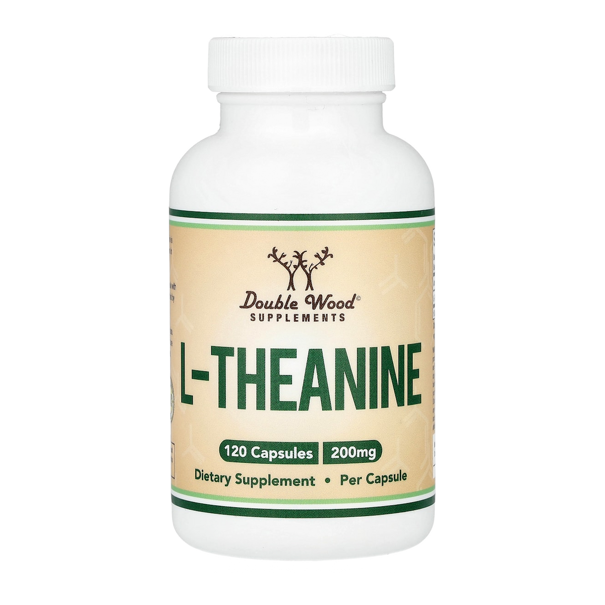 Double Wood Supplements L-Theanine – 200mg, 120 Capsules