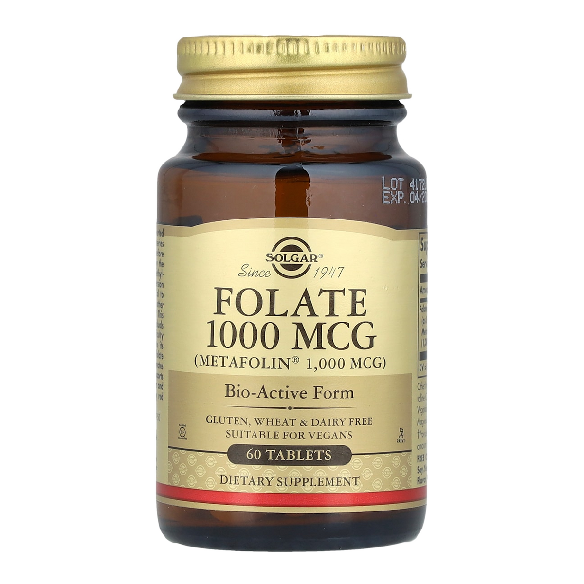 Solgar Methyl Folate – 1000mcg, 60 Capsules