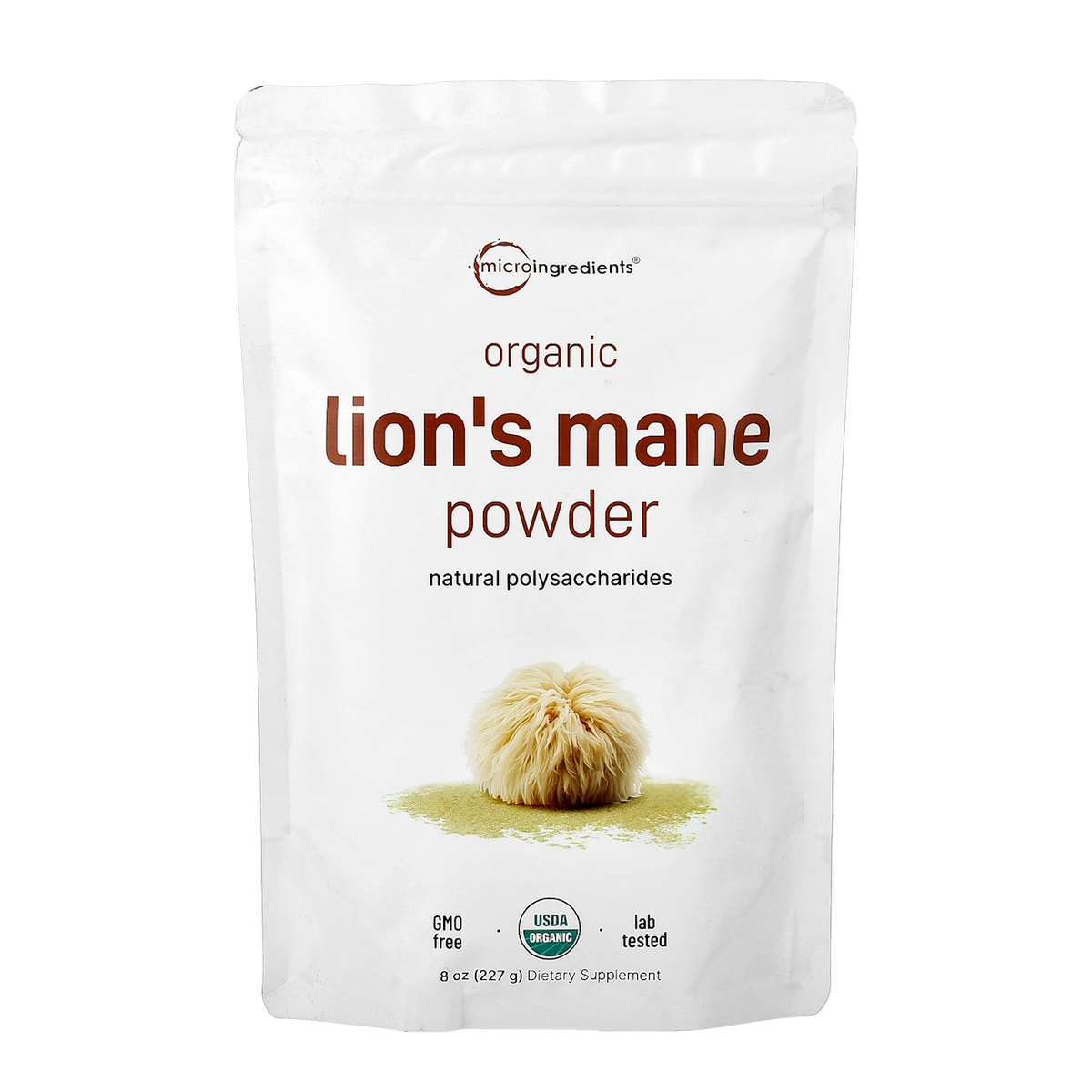 MicroIngredients Lion's Mane Powder – 1500mg, 302 Servings