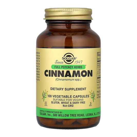 Solgar Cinnamon – 100 Capsules