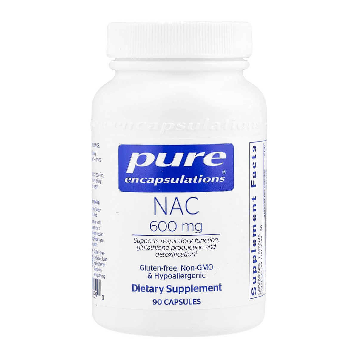 Pure Encapsulations NAC – 600mg, 90 Capsules