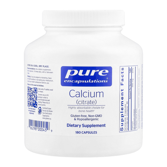 Pure Encapsulations Calcium Citrate – 180 Capsules