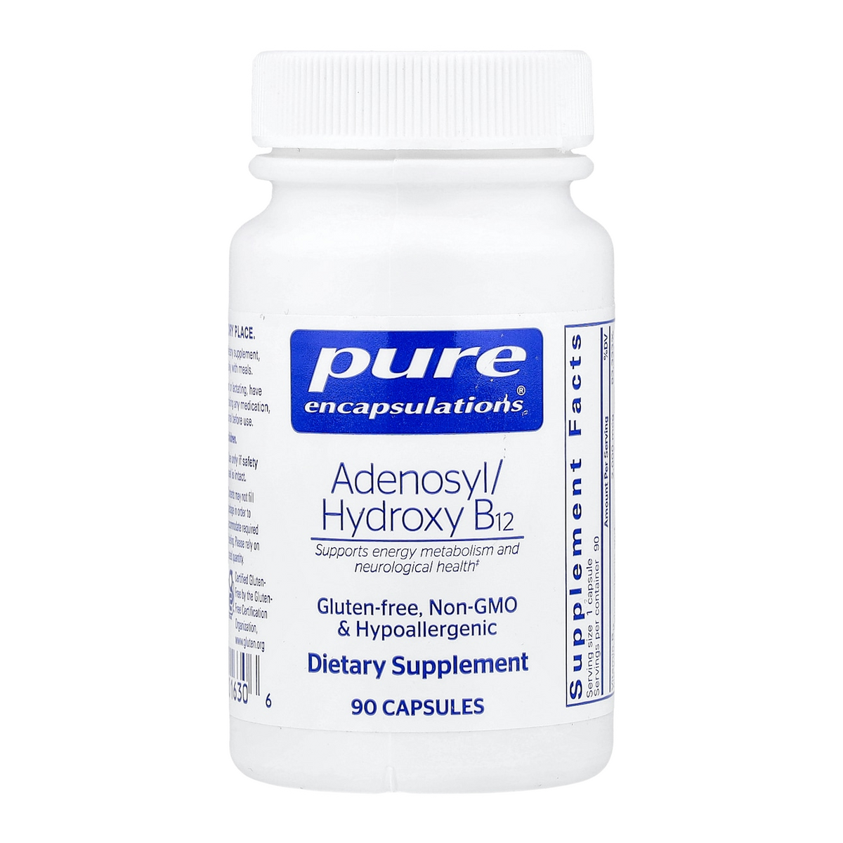Pure Encapsulations Adenosyl/Hydroxy B12 – 2000mcg, 90 Capsules