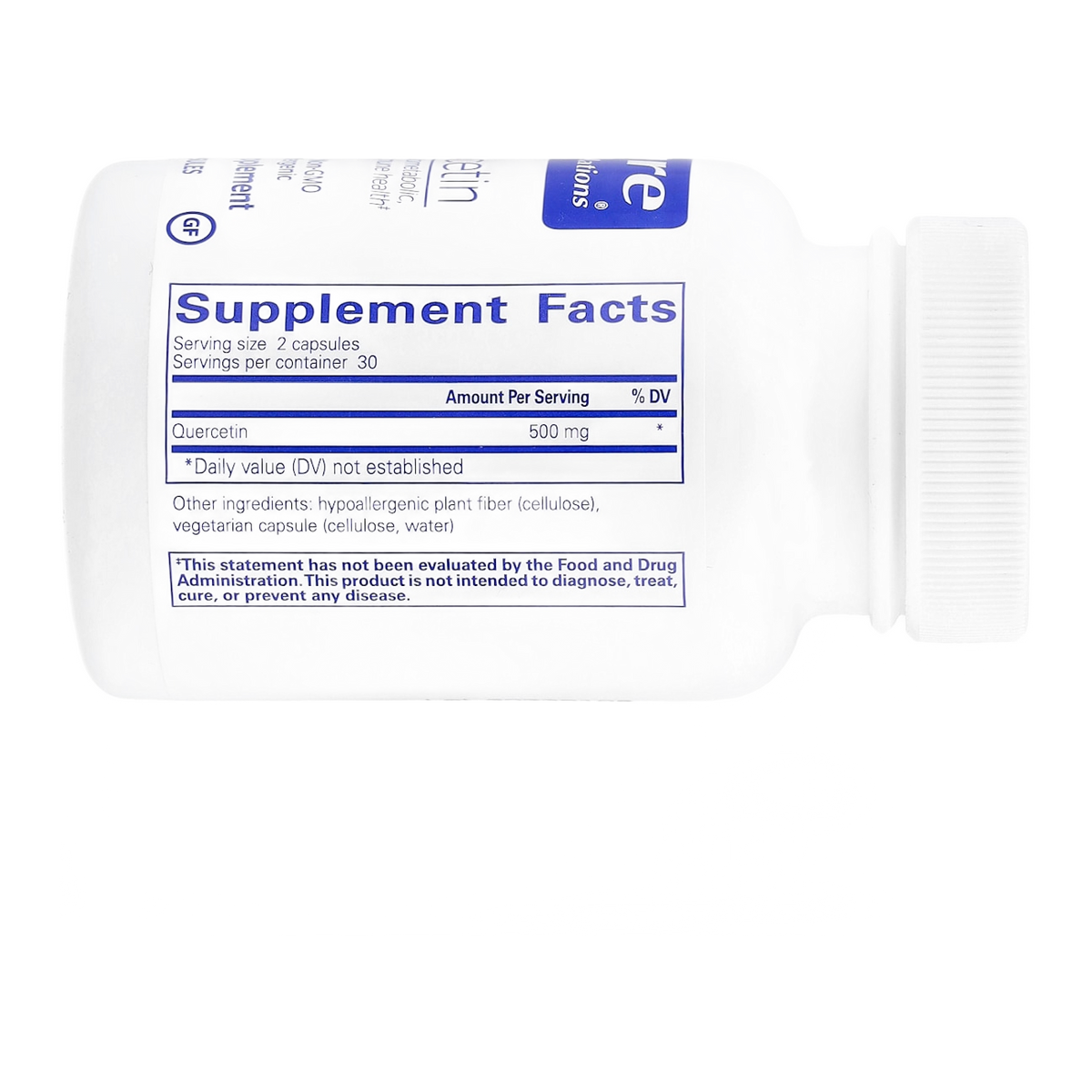 Pure Encapsulations Quercetin – 60 Capsules supplement facts