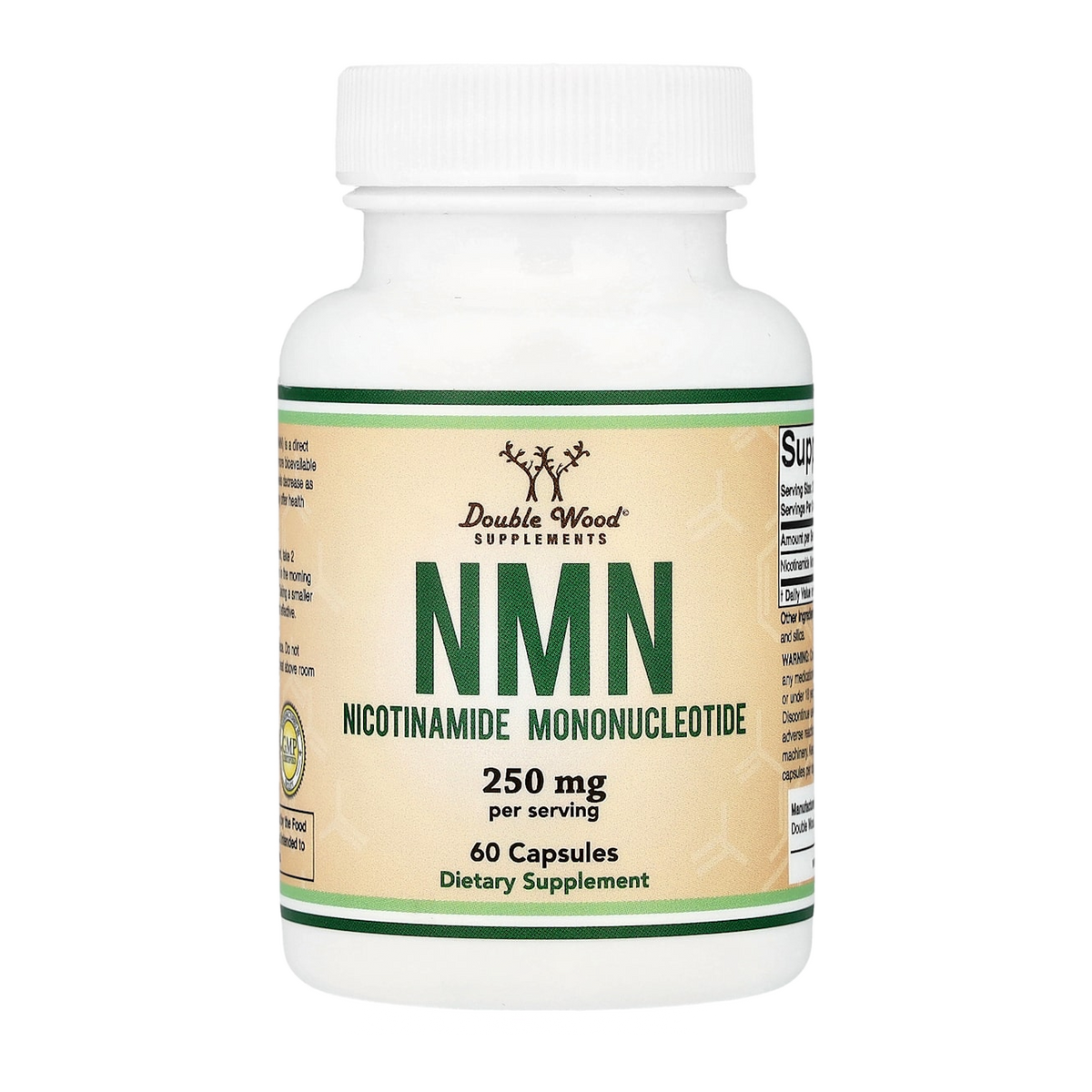 Double Wood Supplements NMN – 250mg, 60 Capsules