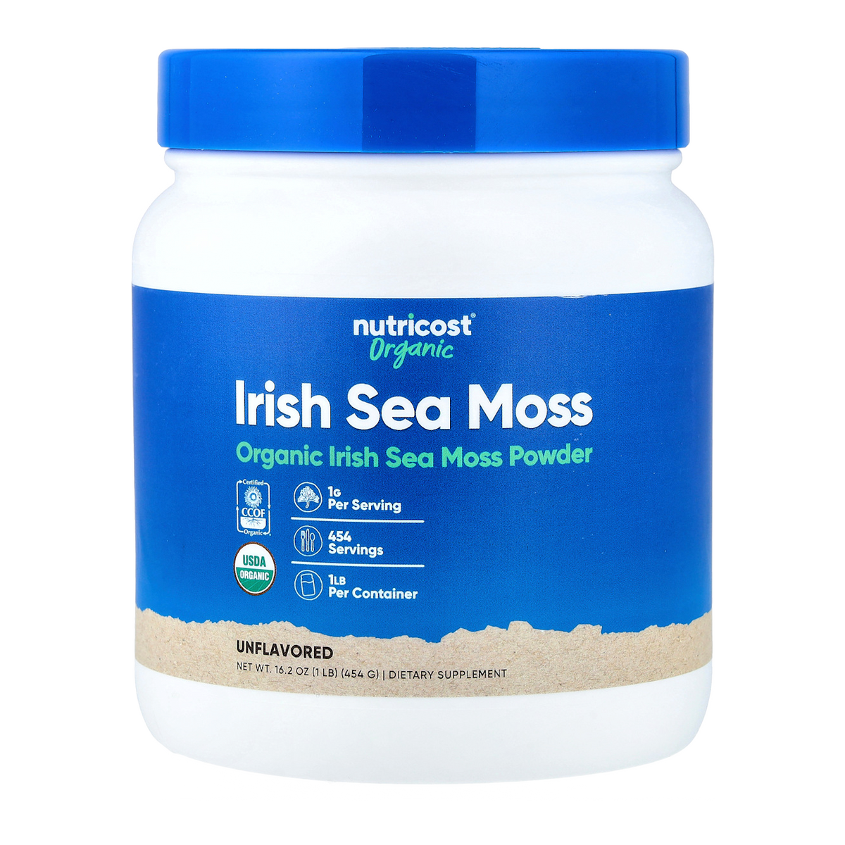 Nutricost Irish Sea Moss Powder – 1000mg, 454 Servings