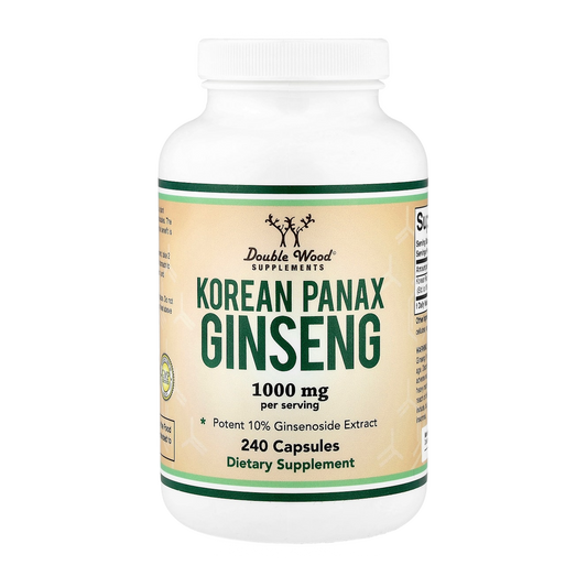 Double Wood Supplements Korean Ginseng – 1000mg, 240 Capsules