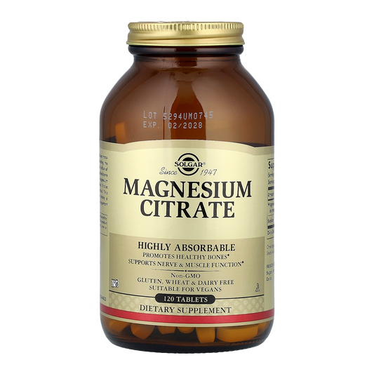 Solgar Magnesium Citrate – 120 Tablets