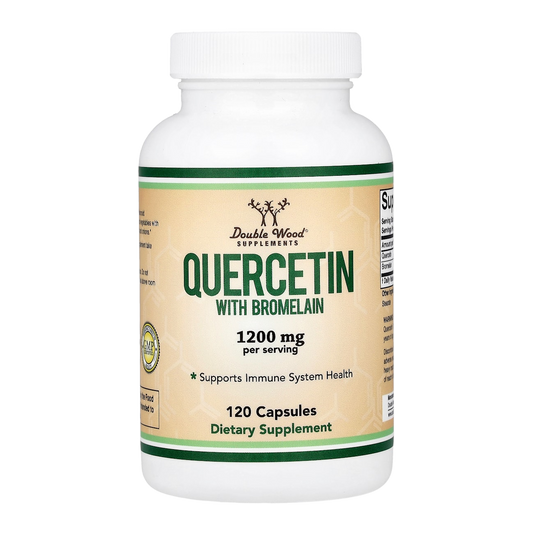 Double Wood Supplements Quercetin & Bromelain – 120 Capsules