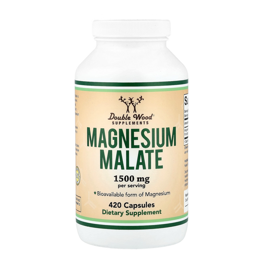 Double Wood Supplements Magnesium Malate – 1500mg, 420 Capsules