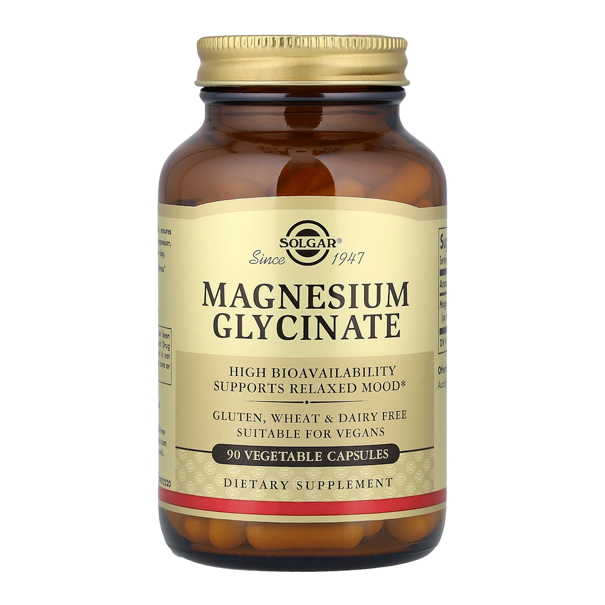 Solgar Magnesium Glycinate – 120mg, 90 Capsules