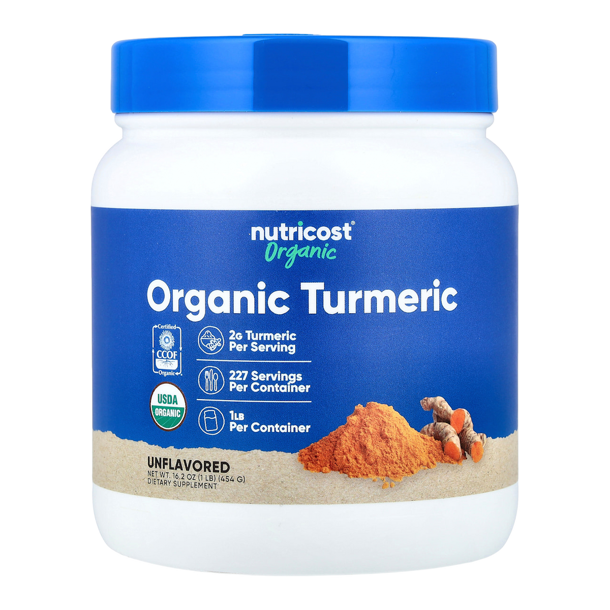 Nutricost Turmeric Powder – 2000mg, 227 Servings
