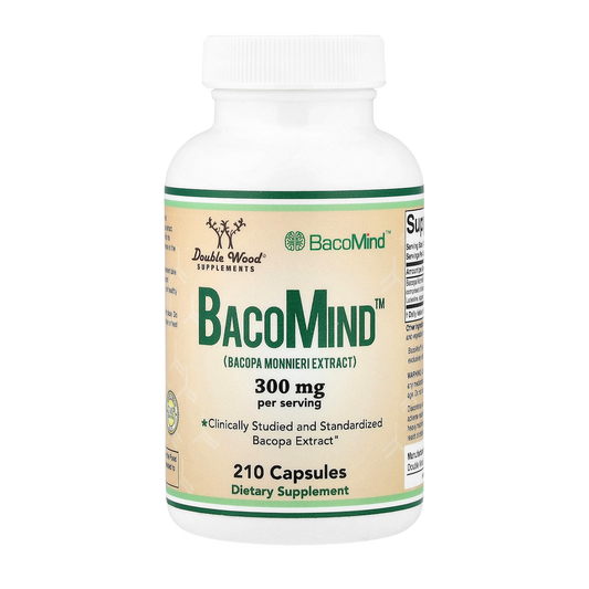 Double Wood Supplements Bacopa Monnieri – 300mg, 210 Capsules