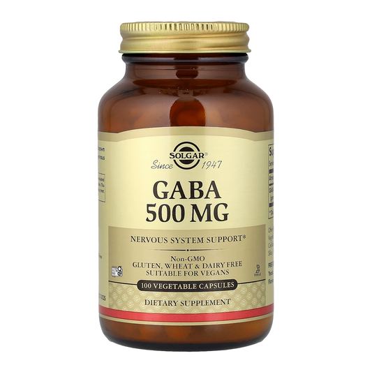 Solgar GABA – 500mg, 100 Capsules