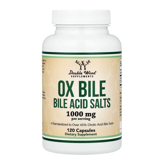 Double Wood Supplements Ox Bile – 1000mg, 120 Capsules