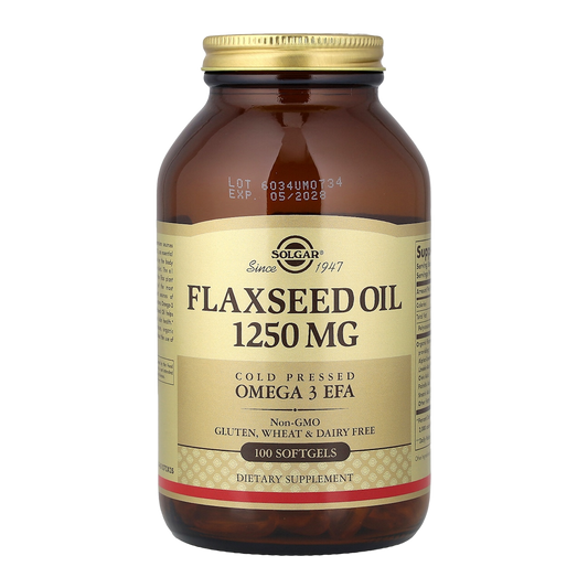 Solgar Flaxseed Oil – 1250mg, 100 Capsules