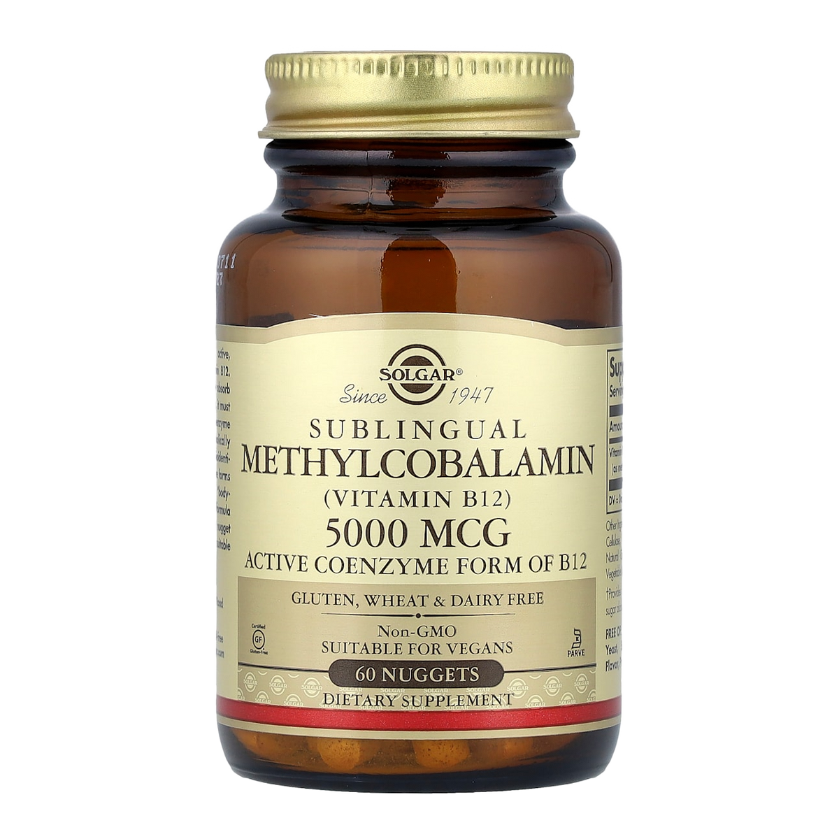 Solgar Vitamin B12 – 5000mcg, 60 Capsules