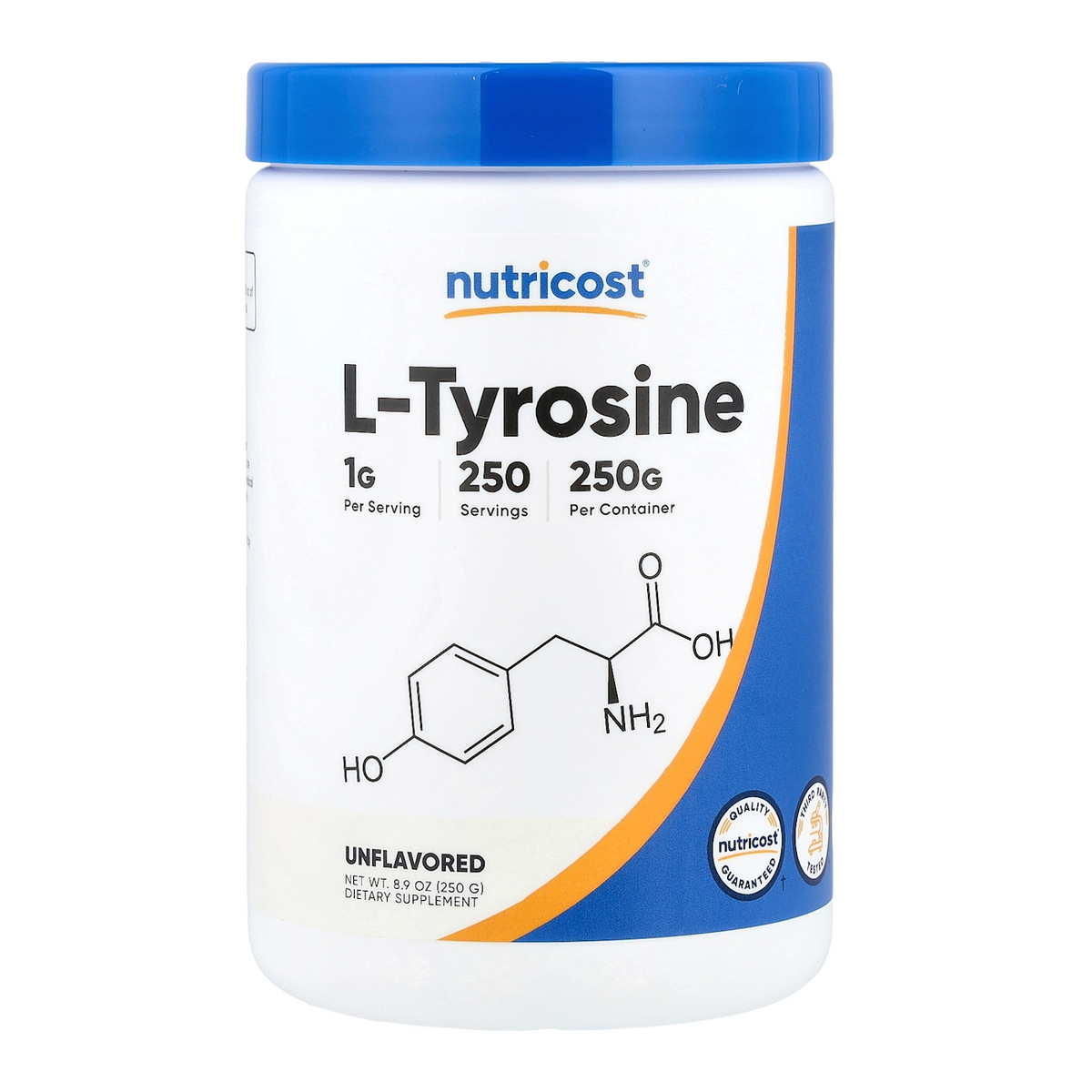 Nutricost L-Tyrosine Powder – 1000mg, 250 Servings