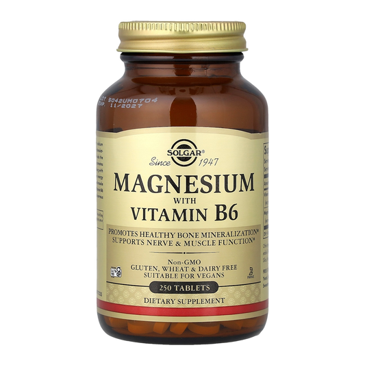Solgar Magnesium + B6 – 250 Capsules