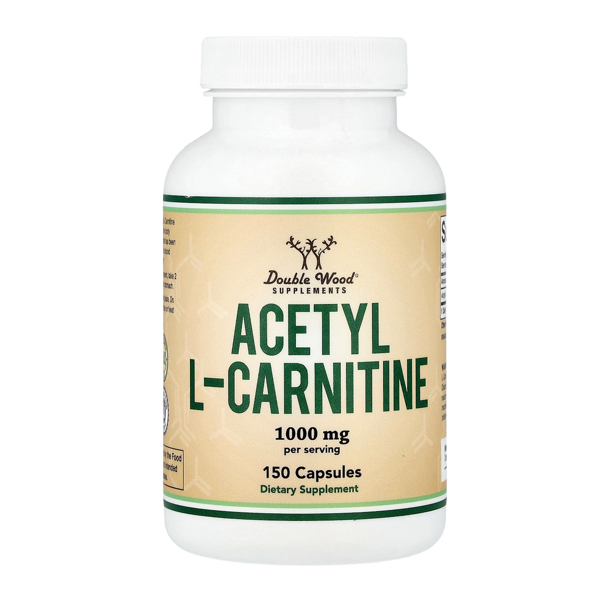Double Wood Supplements Acetyl L-Carnitine – 1000mg, 150 Capsules