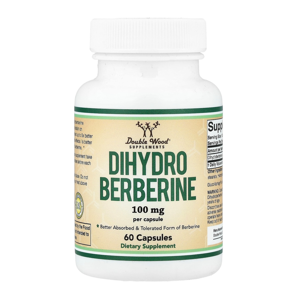 Double Wood Supplements Dihydro Berberine – 100mg, 60 Capsules