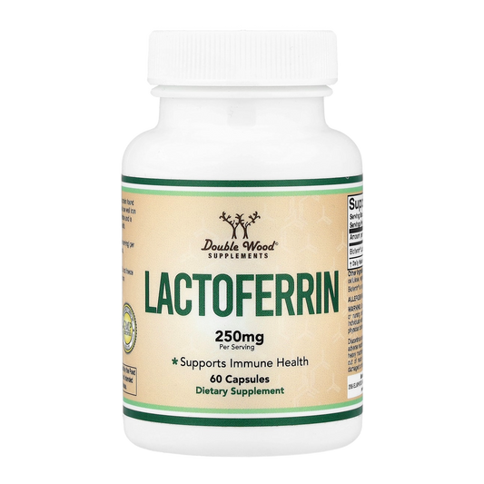 Double Wood Supplements Lactoferrin – 250mg, 60 Capsules