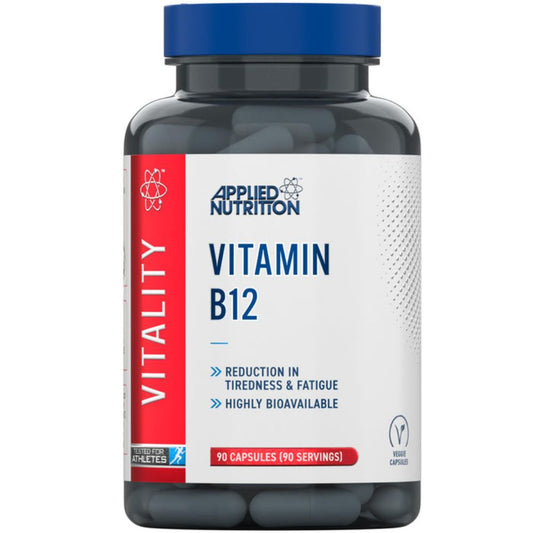 Applied Nutrition Vitamin B12 – 90 Capsules | Energy Support, Nervous System & Red Blood Cell Health