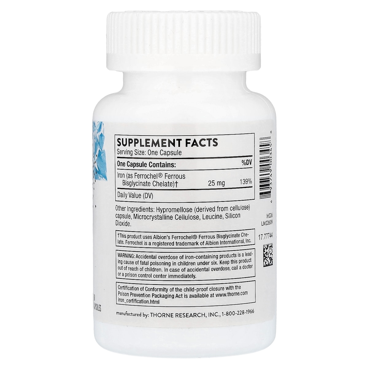 Supplement facts panel