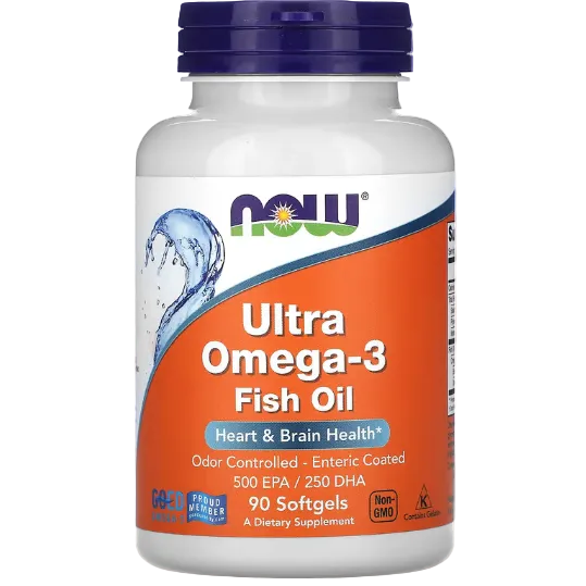 NOW Foods Ultra Omega-3 Fish Oil 90 Softgels