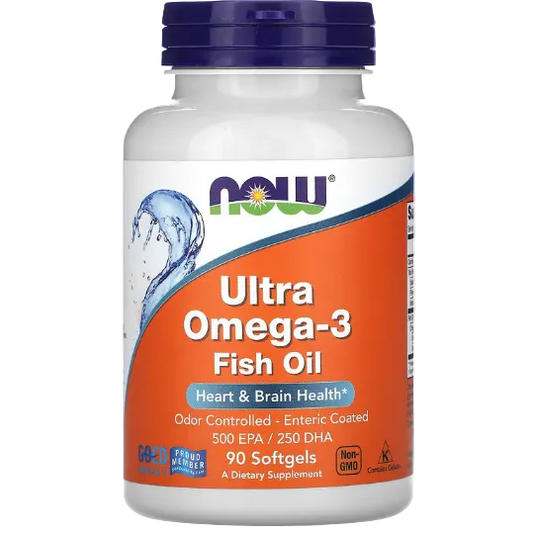 NOW Foods Ultra Omega-3 Fish Oil 90 Softgels
