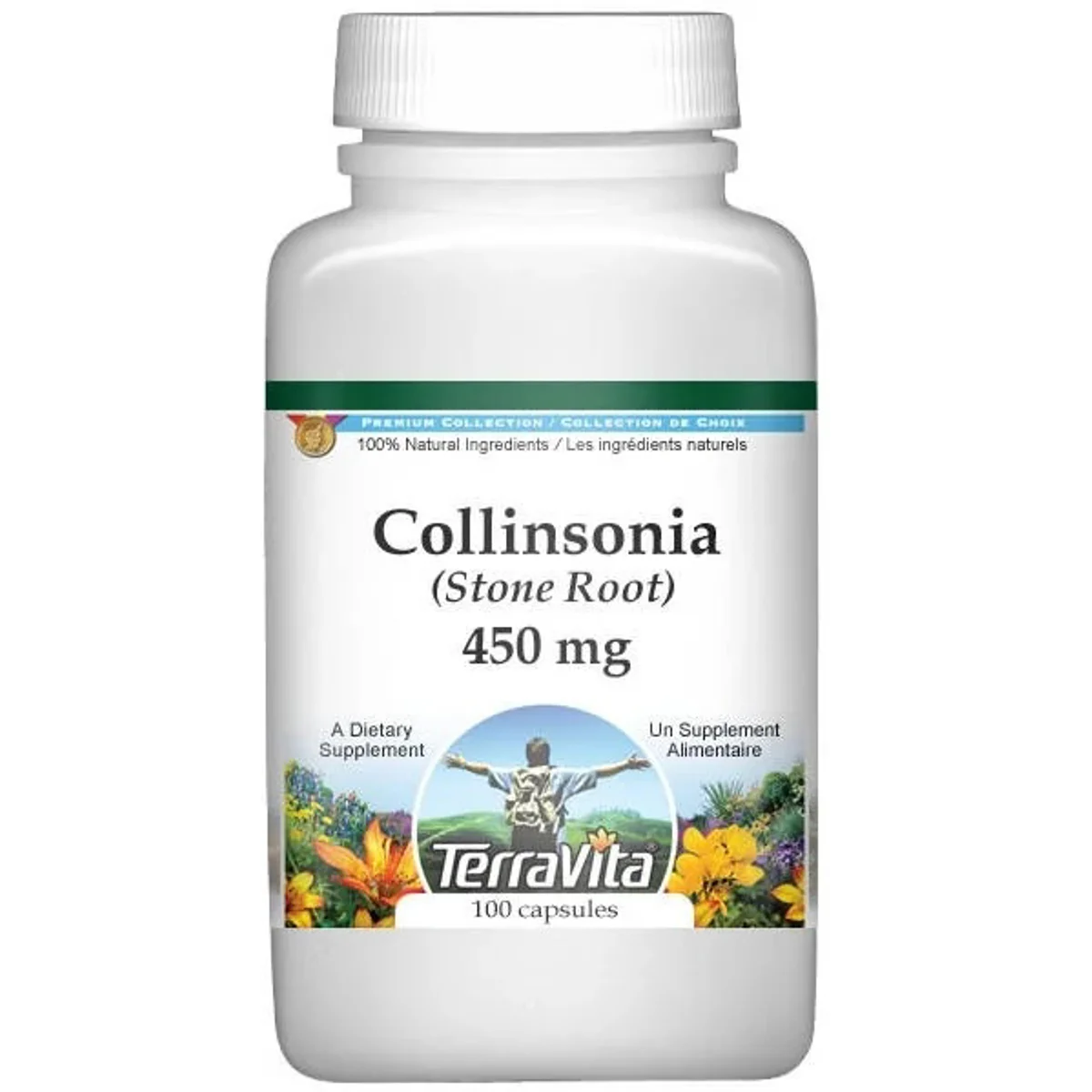 TerraVita Collinsonia Root – 450mg, 100 Capsules