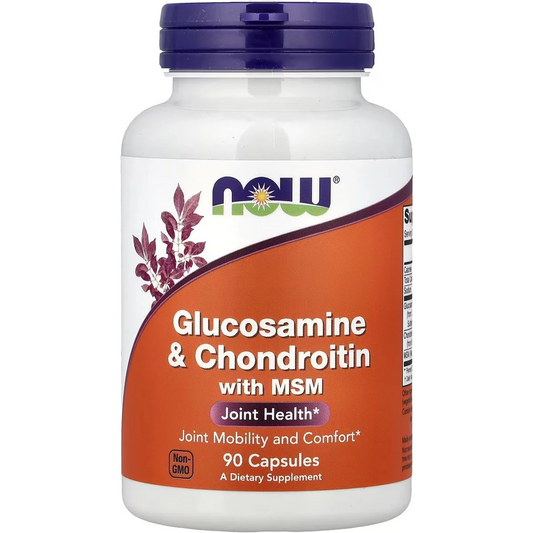 NOW Foods Glucosamine & Chondroitin with MSM – 90 Capsules