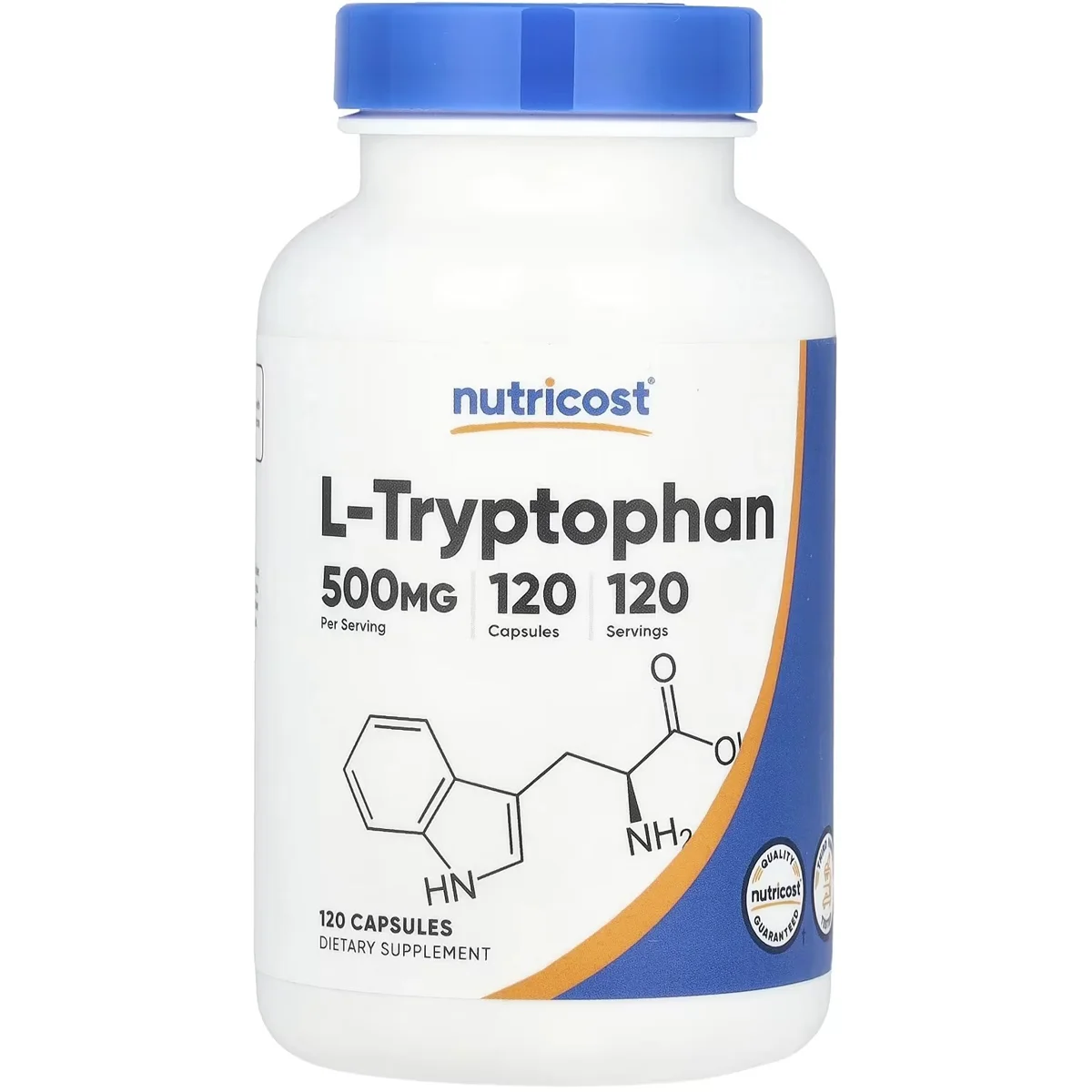 Nutricost L-Tryptophan – 500mg, 120 Capsules
