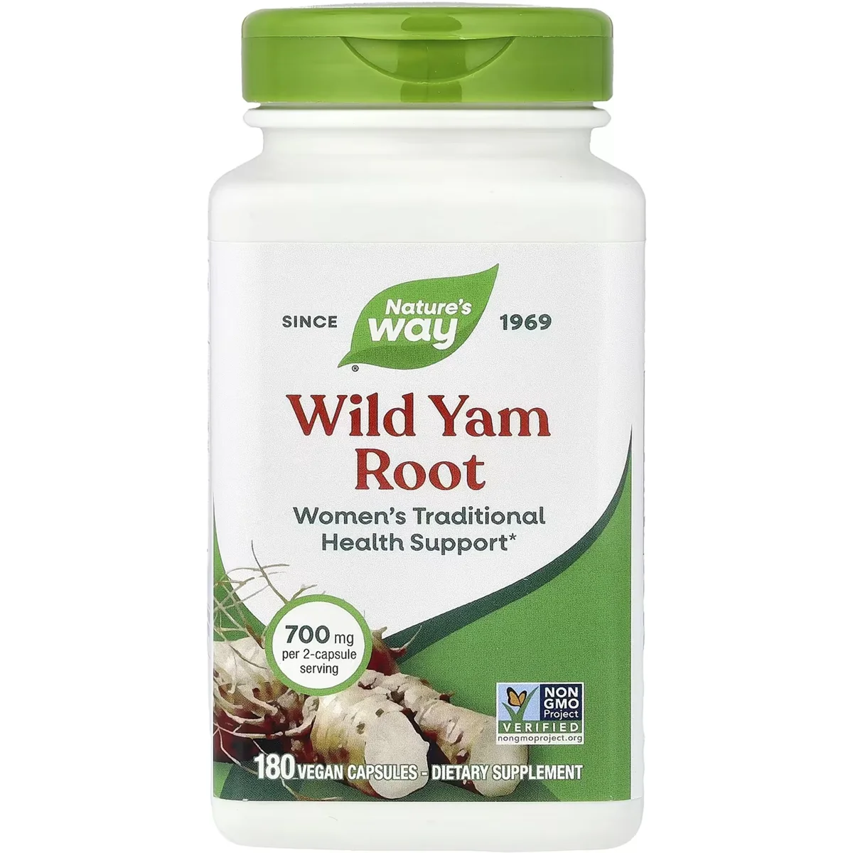 Nature's Way Wild Yam – 700mg, 180 Capsules